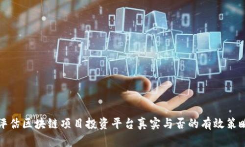 评估区块链项目投资平台真实与否的有效策略